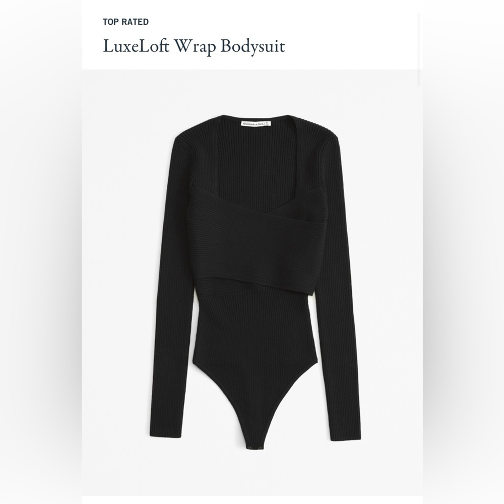 Black Wrap Bodysuit